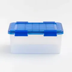 IRIS WeatherPro Plastic Storage Bin with Lid