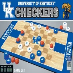 MasterPieces Officially licensed NCAA Kentucky Wildcats Checkers Board Game for Families and Kids ages 6 and Up