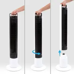 Aspen 40" Oscillating Washable Tower Fan