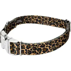 Country Brook Petz Premium Leopard Print Dog Collar