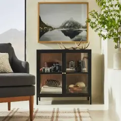 30" x 24" Mirror Lake Framed under Glass - Threshold&trade; designed with Studio McGee