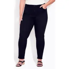 Women's Plus Size Butter Denim Skinny Jean Black - average | AVENUE