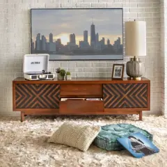 Mason TV Stand for TVs up to 75" Dark Brown - Lifestorey