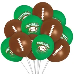 Treasures Gifted Football Balloons - Football Birthday Party Supplies - 24 Pack