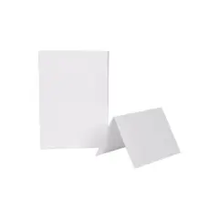 JAM Paper Blank Foldover Cards A6 Size 4 5/8" x 6 1/4" White 309923C