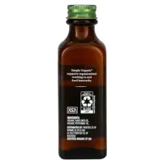 Simply Organic, Peppermint Flavor, 2 fl oz