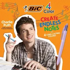 BIC 4-Color Retractable Ballpoint Pen Medium Point 1.0mm Assorted Ink 3/Pack (MMAP3-AST)