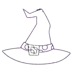 Celebrations - LED Prelit - Illuminated Witch Hat - Halloween Decor - Purple - 90 ct - 18.2 in. - Case of 8