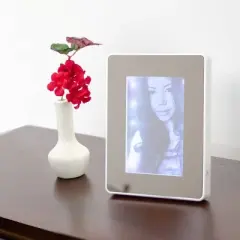 Flipo Reflections Mirror Image Illuminated Elegant Photo Frame