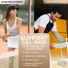 DR. BRACE&reg;  Elbow Brace Support, Breathable Elbow Compression Sleeve with Gel Pad for Golfer's, Tennis Elbow & Pain Relief
