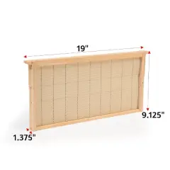 Lehman's Beekeeping Beehive Frame, Wired Beeswax Foundation, Deep Assembled, Honey Bee Hive, Amish Made