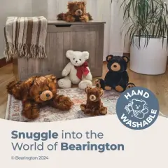 Bearington Lil' Barnaby Chocolate Brown Plush Stuffed Animal Teddy Bear, 11.5 inches, For Ages 3-14