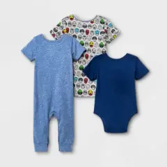 Baby Boys' 3pc Marvel Top & Bottom Set - Blue