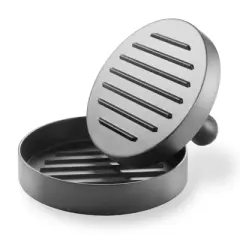 Pure Grill Burger Press, Aluminum BBQ Patty Maker with 100 Wax Papers for Grilling Hamburgers