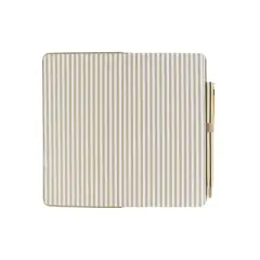 Fringe Studio Faux Leather  Weekly Planner & Pen Set 3.63" x 6.88" Beige Plans Stacked