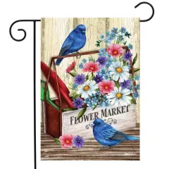 Briarwood Lane Spring Garden Flag 12x18 For Outdoor Flower Market For Spring Garden Flag Flags For Outside