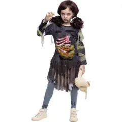 Joyfy  Halloween Zombie Costume, Living Dead Monster Child Costume for Girls Halloween Cosplay Party