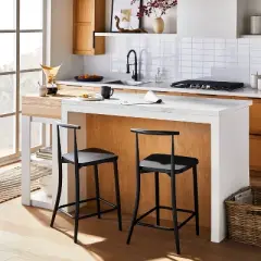 Northwood Metal Cafe Counter Height Barstool Black - Threshold&trade; designed with Studio McGee