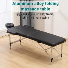 FDW Aluminium Portable Massage Table 2 Fold Height Adjustable