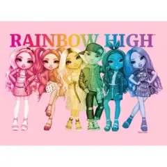 Girl's Rainbow High Colorful Group Shot T-Shirt