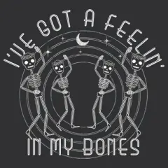 Women's Lost Gods Halloween I've Got a Feelin' in my Bones Racerback Tank Top