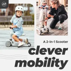 Scoot & Ride 2-in-1 Ride-On & Stand Kids Scooter, Ages 1-5, Highwaykick 1