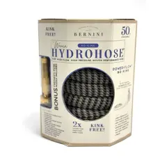 BERNINI 50' No Kink Woven Hydrohose Black/White