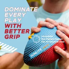 Sunlite Sports Waterproof Football, Outdoor Play, for Pool Beach Lake Park Water Toy, for Kids Children Teens Adults, Family Fun - Blue