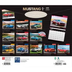 BrownTrout Ford Mustang 2026 14"x24" Hanging Deluxe Wall Calendar Plastic-Free