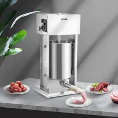 VEVOR Electric Stuffer, 10L Large Capacity, 200W Vertical Sausage Stuffer with Speed Stepless, 304 Stainless Steel Sausage Machine