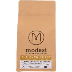 Modest Coffee Roasters Coffee Single Origin the Enthusiast - Pack of 6 - 12 oz