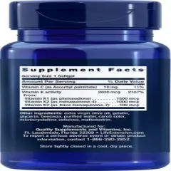 Super K with Two Form of K2 Plus K1 by Life Extension  -  90 Softgel