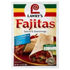 Lawry's Spices & Seasonings Fajita - Case of 12 - 1.27oz