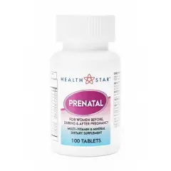 HEALTHSTAR Prenatal Vitamin Tablet 575-01-HST 1 Bottle(s), 100 per Bottle