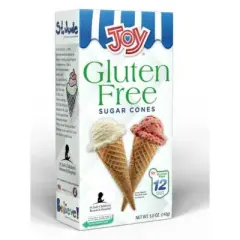 Joy Gluten Free Sugar Cones, 12 count (Pack of 2)