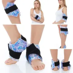 FOMI Ankle Wrist Hot Cold Gel Bead Ice Packs | 2 pack