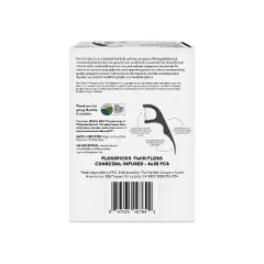 The Humble Co. Plant-Based Dental Floss Picks - Charcoal - 50ct/4pk