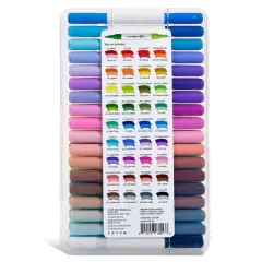 KINGART Dual Tone Acrylic Paint Markers 36 Pens 72 Colors