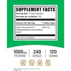 BulkSupplements Devil's Claw Extract Capsules