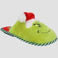 The Grinch Kids' Holiday Scuff Slippers - Green