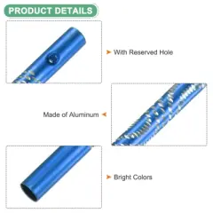 Unique Bargains Aluminum Metal Wind Bell Empty Tubes Wind Chime Parts