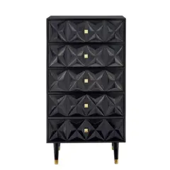 5 Drawer Geo Textured Chest - Linon
