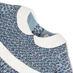 Hope & Henry Baby Girl Layette Long Sleeve Smocked Peter Pan Collar Dress, Infant