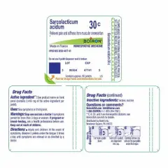 Sarcolacticum Acidum 30C by Boiron Homeopathic Single Medicine For Pain  -  80 Pellet