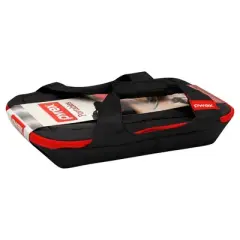 Pyrex 4pc Portables Easy Grab Baking Dish Set: Glass Bakeware with Lid & Insulated Carrier, Microwave & Oven Safe