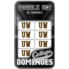 MasterPieces Officially Licensed NCAA Wyoming Cowboys 28 Piece Dominoes Game for Adults