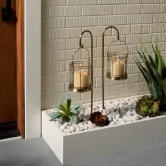 2ct Outdoor Stake Candle Lantern - Hearth & Hand&trade; with Magnolia