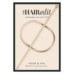 The Hair Edit Hoop & Pin Barrette - Soft Gold