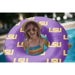 NCAA LSU Tigers 48" Inflatable Pool Float: PVC Water Float, 330 lbs Capacity