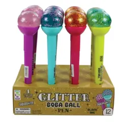 Geddes Glitter Boba Pens - 12 per display